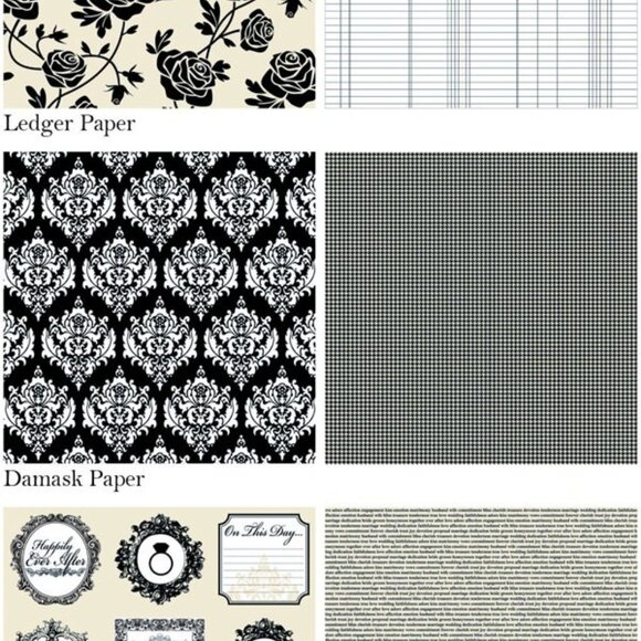 Teresa Collins Mr. and Mrs. Flocked Album Kit - Picture 4 of 13